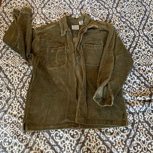 Green corduroy jacket canyon river blues sz Lg